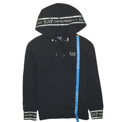 Womens UK Size 12 Emporio Armani Black Pullover Hoodie