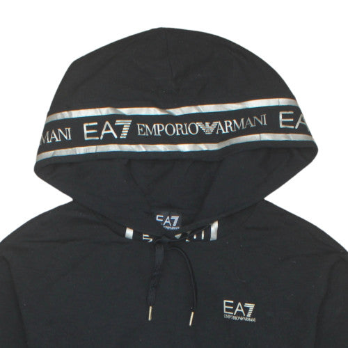 Womens UK Size 12 Emporio Armani Black Pullover Hoodie
