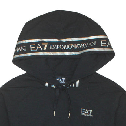 Womens UK Size 12 Emporio Armani Black Pullover Hoodie