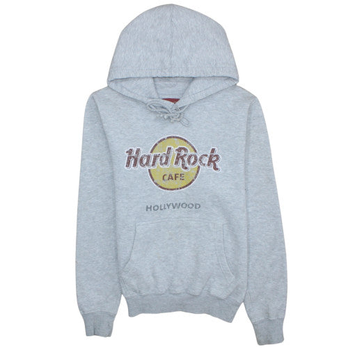 Womens UK Size S Hard Rock Cafe Grey Pullover Hoodie