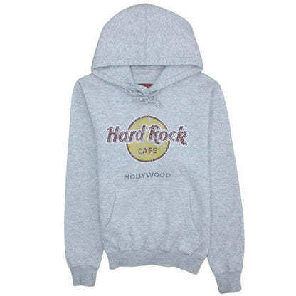 Womens UK Size S Hard Rock Cafe Grey Pullover Hoodie