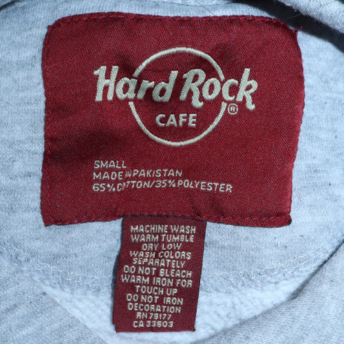 Womens UK Size S Hard Rock Cafe Grey Pullover Hoodie