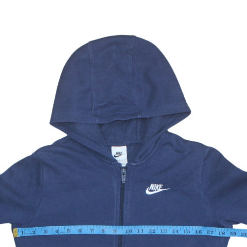 Boys UK Size L Nike Blue Full Zip Hoodie