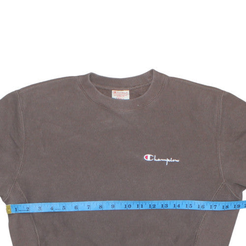 Mens UK Size S Champion Brown Pullover Sweatshirt
