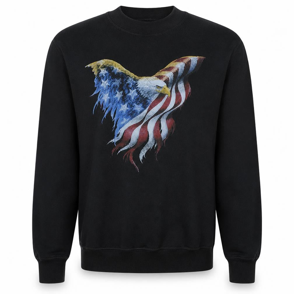 Mens UK Size L Gildan Black Pullover Sweatshirt