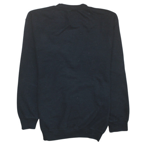 Mens UK Size L Gildan Black Pullover Sweatshirt