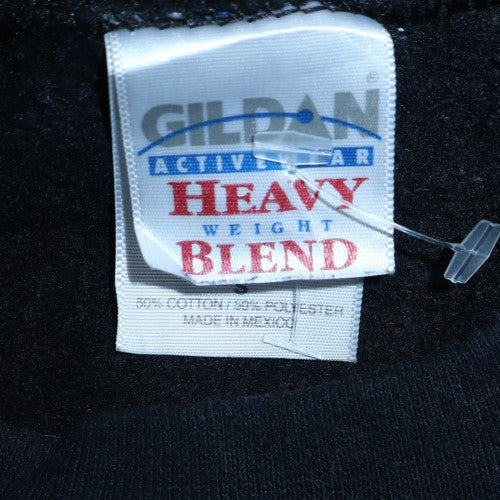 Mens UK Size L Gildan Black Pullover Sweatshirt