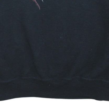 Mens UK Size L Gildan Black Pullover Sweatshirt