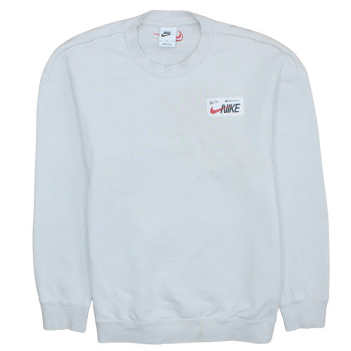 Womens UK Size L Nike White Pullover Sweatshirt