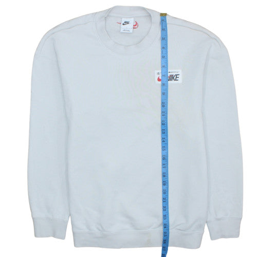 Womens UK Size L Nike White Pullover Sweatshirt