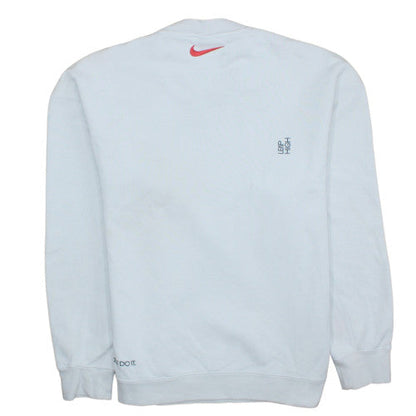 Womens UK Size L Nike White Pullover Sweatshirt