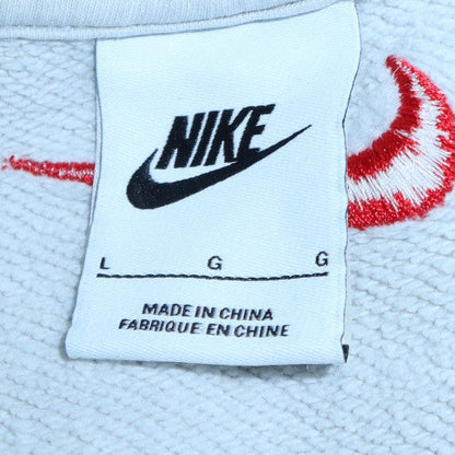 Womens UK Size L Nike White Pullover Sweatshirt