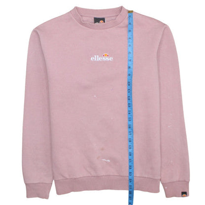 Womens UK Size 12 ellesse Pink Pullover Sweatshirt