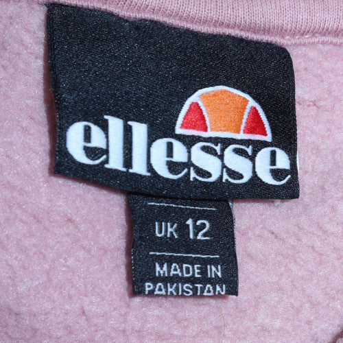 Womens UK Size 12 ellesse Pink Pullover Sweatshirt