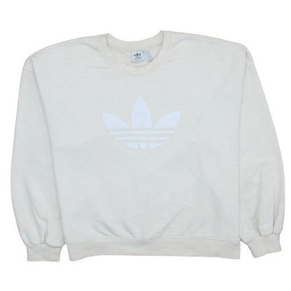 Womens UK Size 20 adidas White Pullover Sweatshirt
