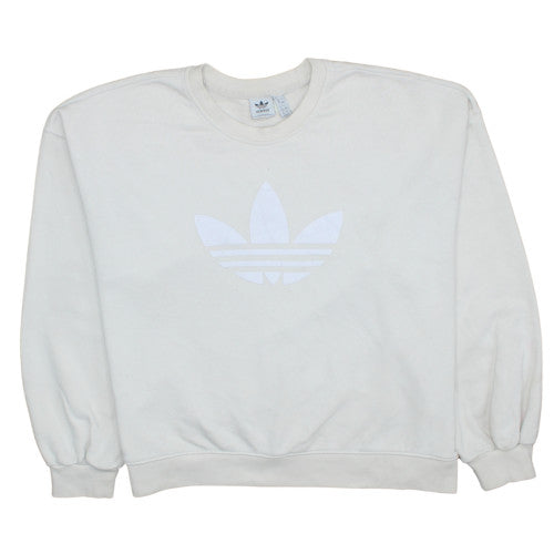 Womens UK Size 20 adidas White Pullover Sweatshirt