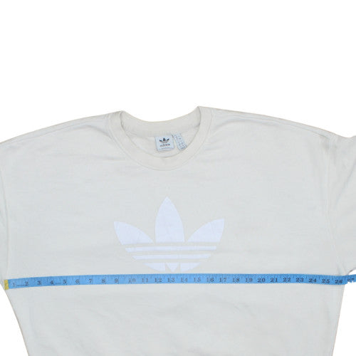 Womens UK Size 20 adidas White Pullover Sweatshirt