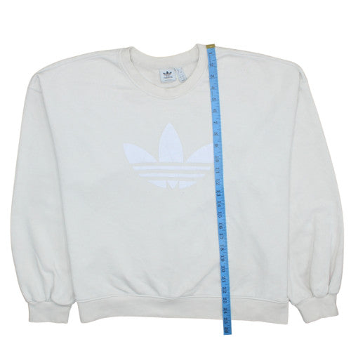 Womens UK Size 20 adidas White Pullover Sweatshirt