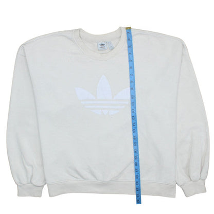 Womens UK Size 20 adidas White Pullover Sweatshirt