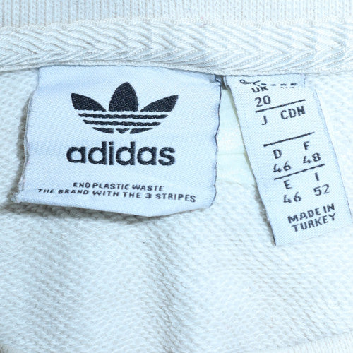 Womens UK Size 20 adidas White Pullover Sweatshirt