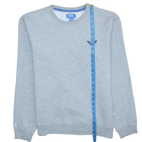 Mens UK Size M adidas Grey Pullover Sweatshirt