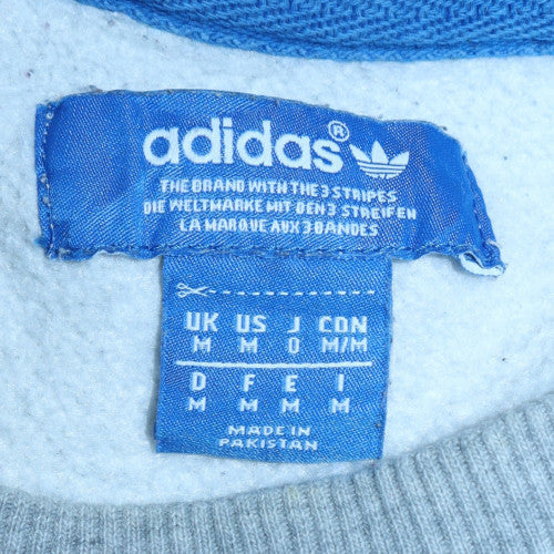 Mens UK Size M adidas Grey Pullover Sweatshirt