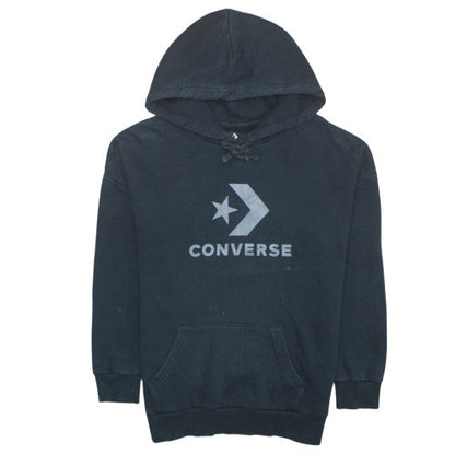 Mens UK Size XS Converse Black Pullover Hoodie