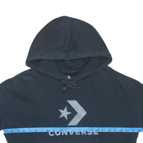 Mens UK Size XS Converse Black Pullover Hoodie