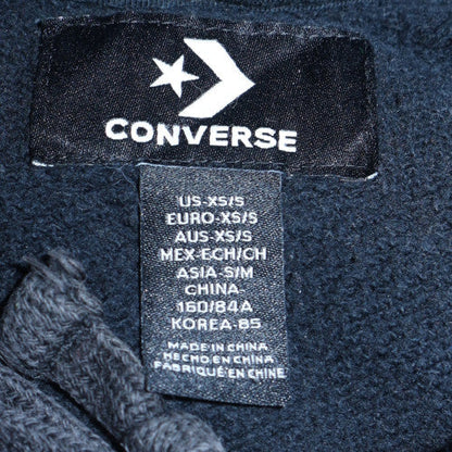 Mens UK Size XS Converse Black Pullover Hoodie