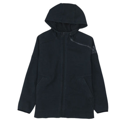 Boys UK Size 11-12 Years adidas Black Full Zip Hoodie