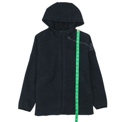 Boys UK Size 11-12 Years adidas Black Full Zip Hoodie