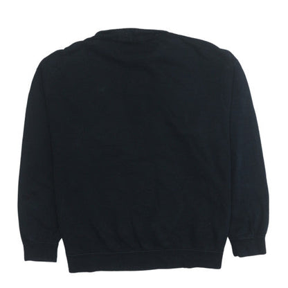 Mens UK Size M Nike Black Henley Sweatshirt