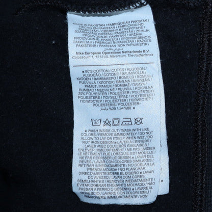 Mens UK Size M Nike Black Henley Sweatshirt