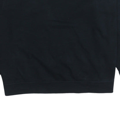 Mens UK Size M Nike Black Henley Sweatshirt
