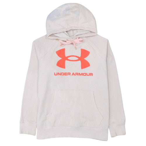 Womens UK Size L Under armour Beige Pullover Hoodie