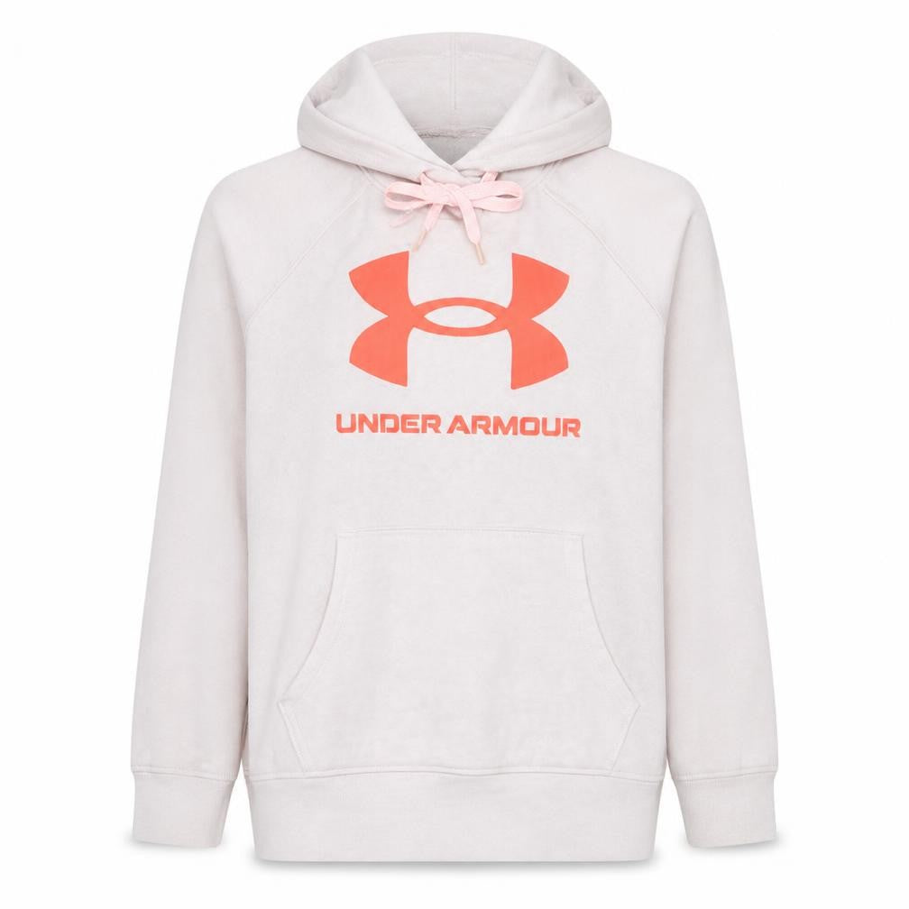 Womens UK Size L Under armour Beige Pullover Hoodie