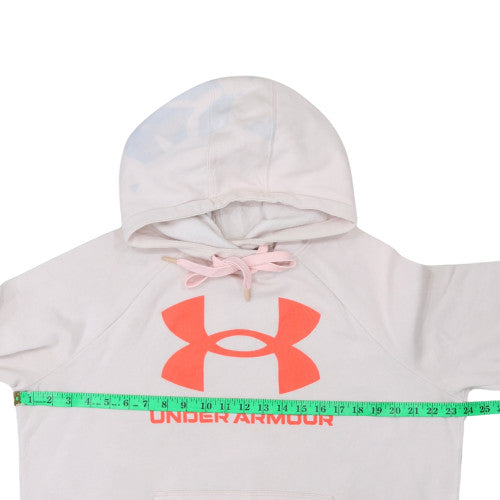 Womens UK Size L Under armour Beige Pullover Hoodie