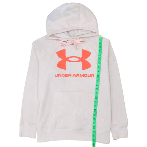 Womens UK Size L Under armour Beige Pullover Hoodie