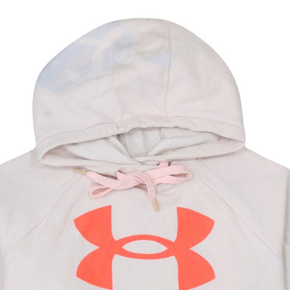 Womens UK Size L Under armour Beige Pullover Hoodie