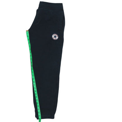 Mens UK Size S Converse Regular Fit Sweatpants Black Trousers