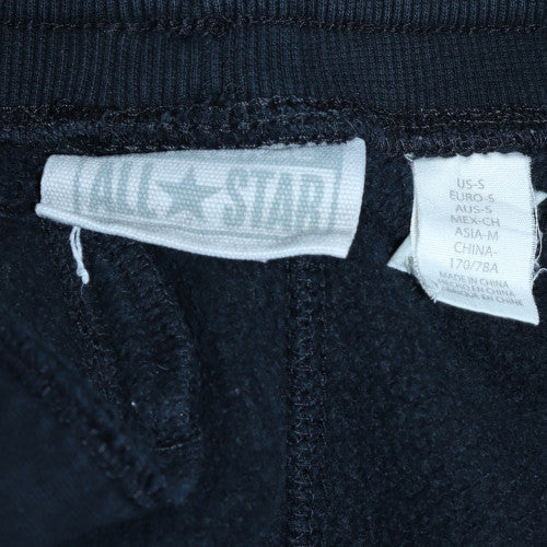 Mens UK Size S Converse Regular Fit Sweatpants Black Trousers