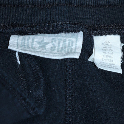 Mens UK Size S Converse Regular Fit Sweatpants Black Trousers