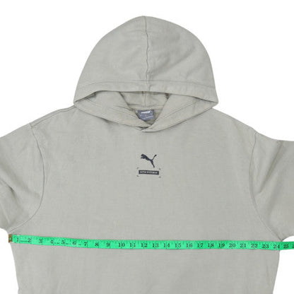 Mens UK Size L PUMA Beige Pullover Hoodie