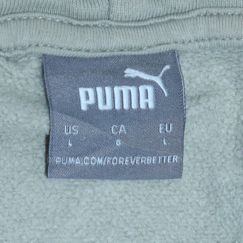 Mens UK Size L PUMA Beige Pullover Hoodie