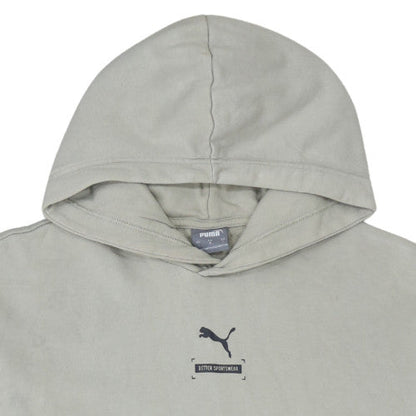 Mens UK Size L PUMA Beige Pullover Hoodie