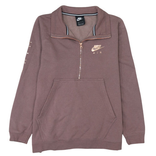 Womens UK Size L Nike Brown Pullover Sweatshirt