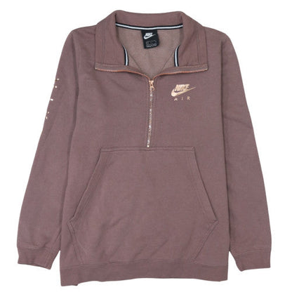 Womens UK Size L Nike Brown Pullover Sweatshirt