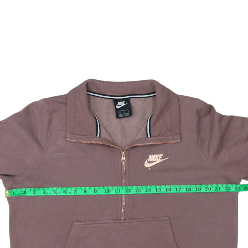 Womens UK Size L Nike Brown Pullover Sweatshirt