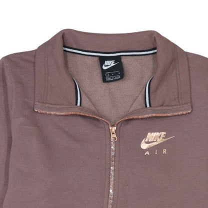 Womens UK Size L Nike Brown Pullover Sweatshirt