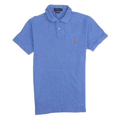 Ralph Lauren Men's Blue Slim Fit Cotton Polo Shirt Size S